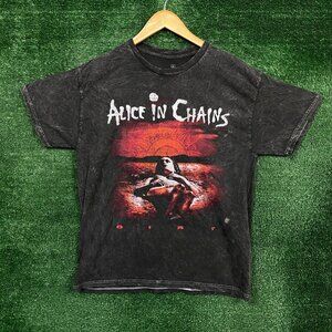Alice In Chains Dirt Cover Mineral Wash T-Shirt Size Large